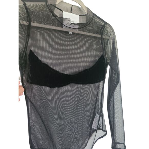 SAMI MIRO VINTAGE Mesh Bodysuit Size Medium - Picture 6 of 10